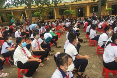 LIÊN ĐỘI THAM GIA CHƯƠNG TRÌNH KỈ NIỆM 81 NĂM NGÀY THÀNH LẬP ĐỘI TNTP HCM THỊ XÃ BUÔN HỒ NĂM 2022