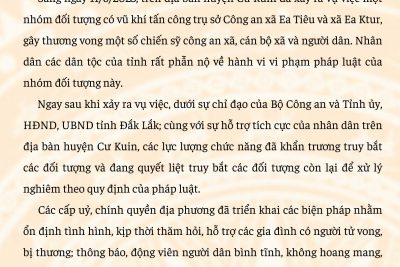 Thư kêu gọi của Tỉnh ủy, HĐND, UBND, Ủy ban MTTQ Việt Nam tỉnh Đắk Lắk